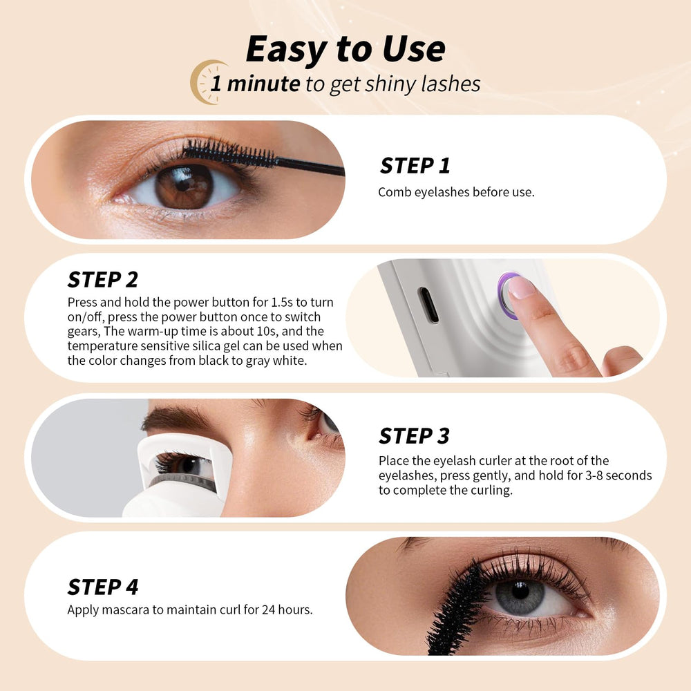 Docolor heated eyelash curler auto-off feature enhances safety and efficiency