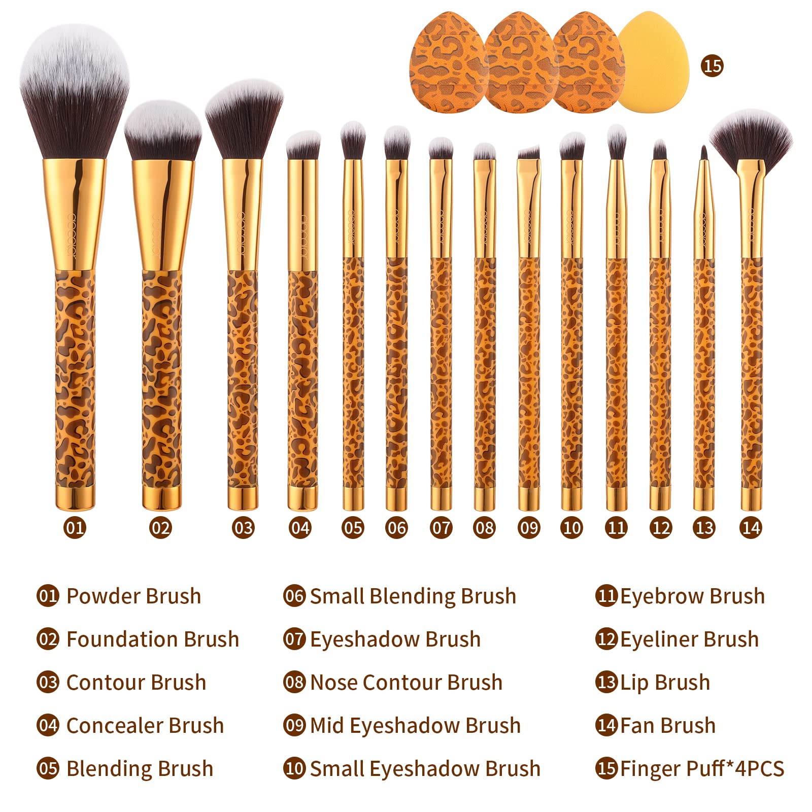 Docolor Leopard crease blending brush delivers soft, seamless transitions.