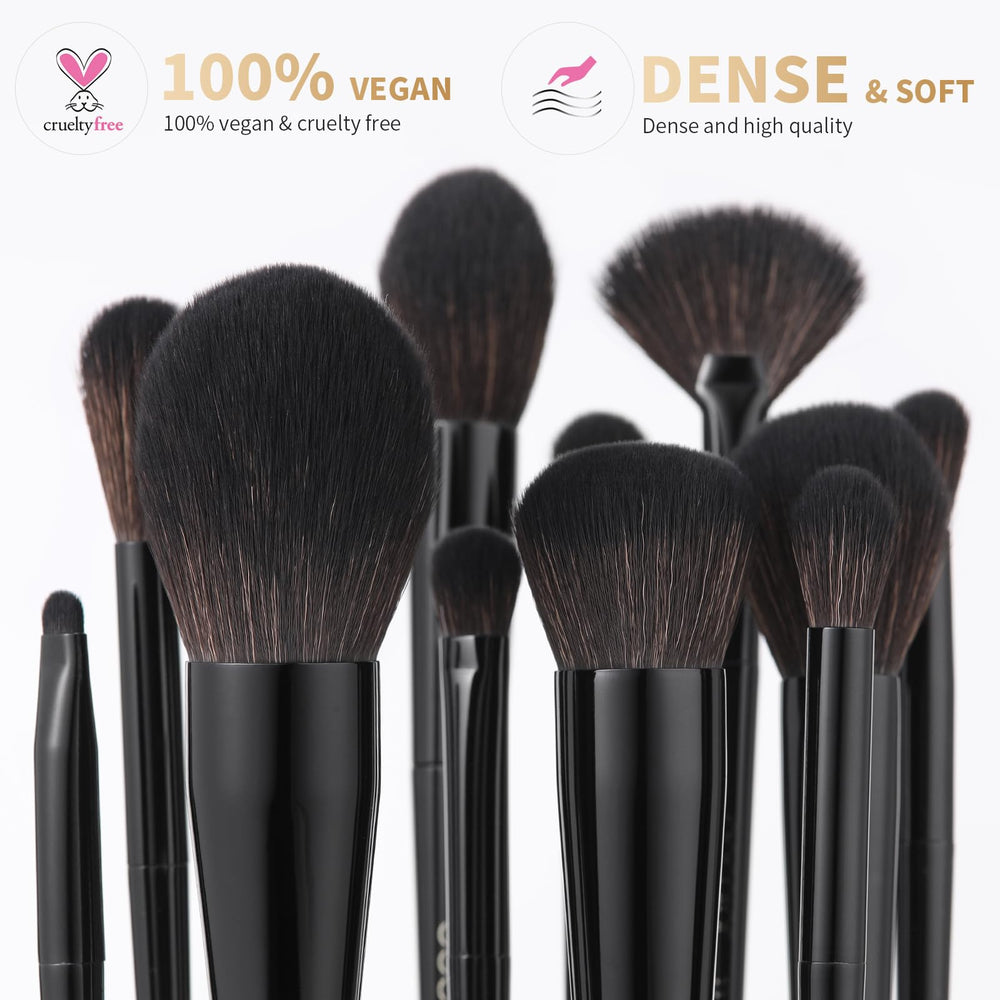 Docolor makeup brush set 15pc blush kabuki for natural contour.