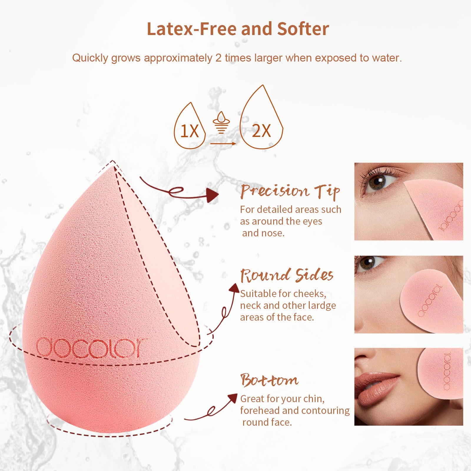 Docolor Morandi gift box packaging presents a premium makeup tool set.