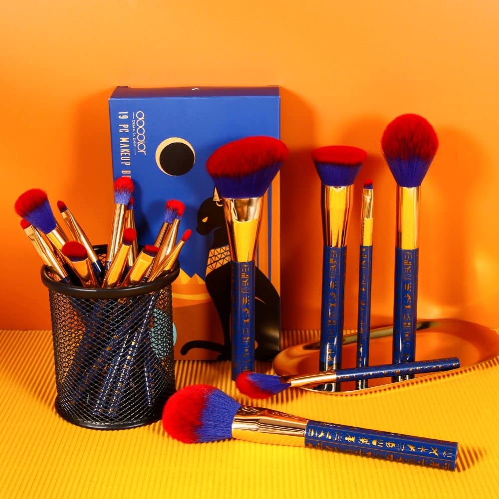 Docolor stylish-egyptian-pattern-case shows organized storage and travel-friendly design.