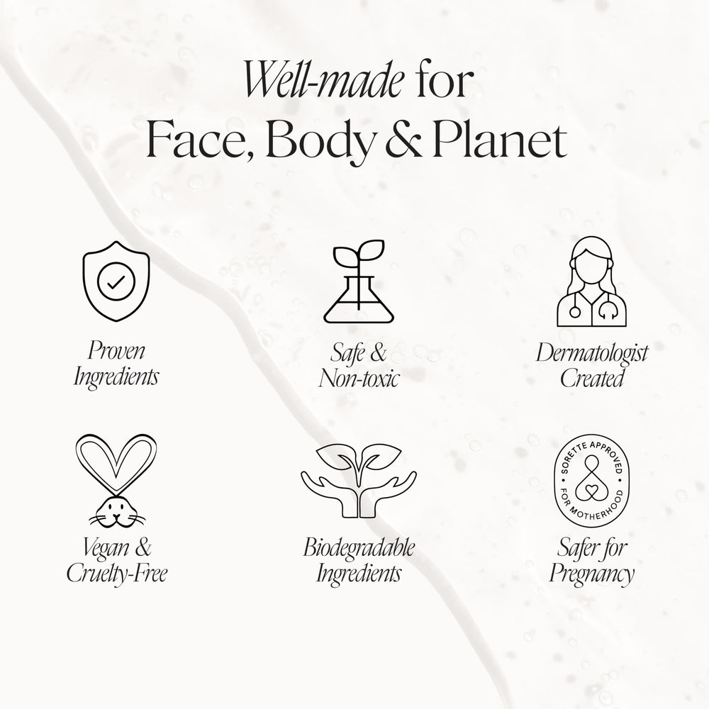 Doctor Rogers Face Wash daily-use shot suggests safe cleanse for sensitive or dry skin.
