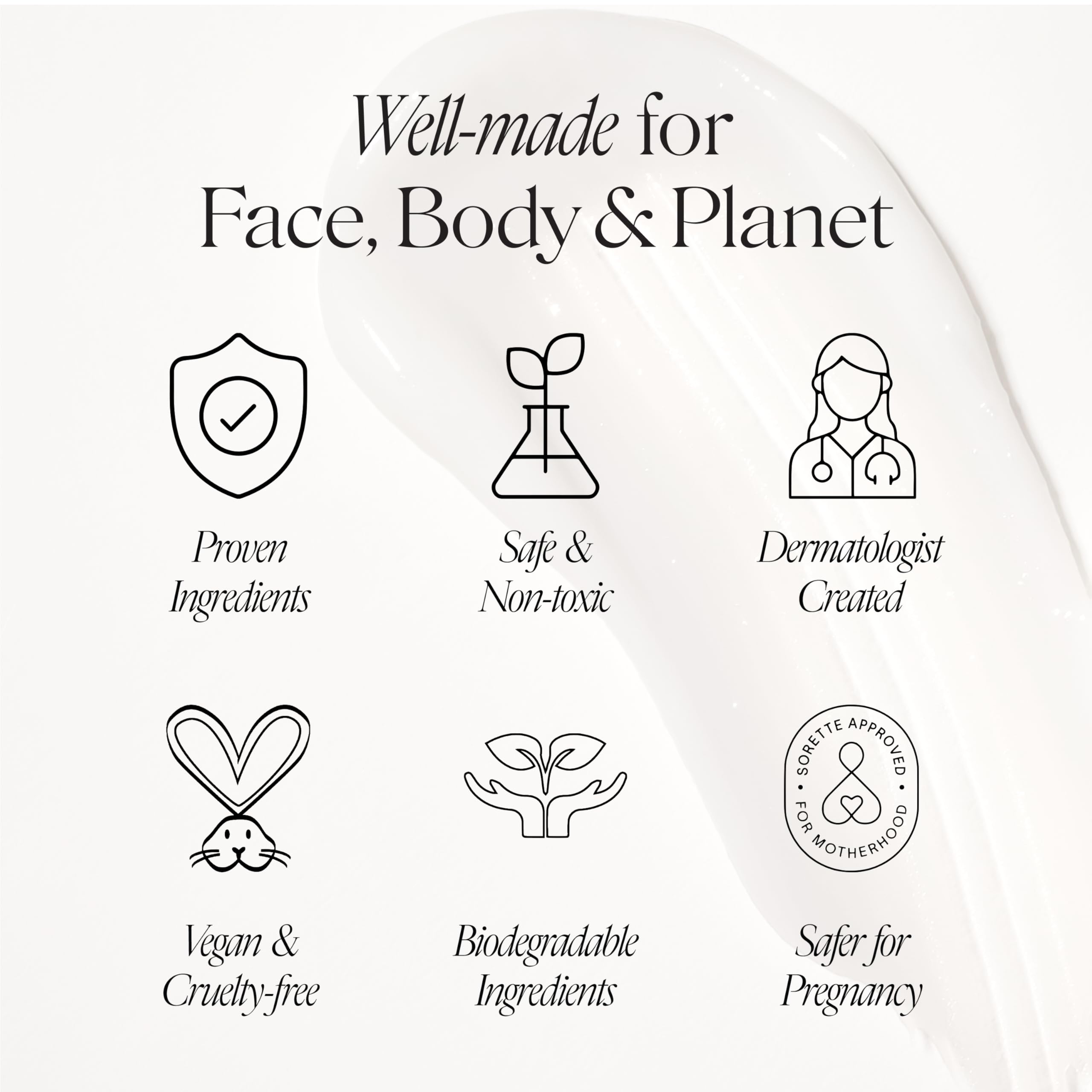 Doctor Rogers Restore flatlay presents premium green skincare with plant-based ingredients.