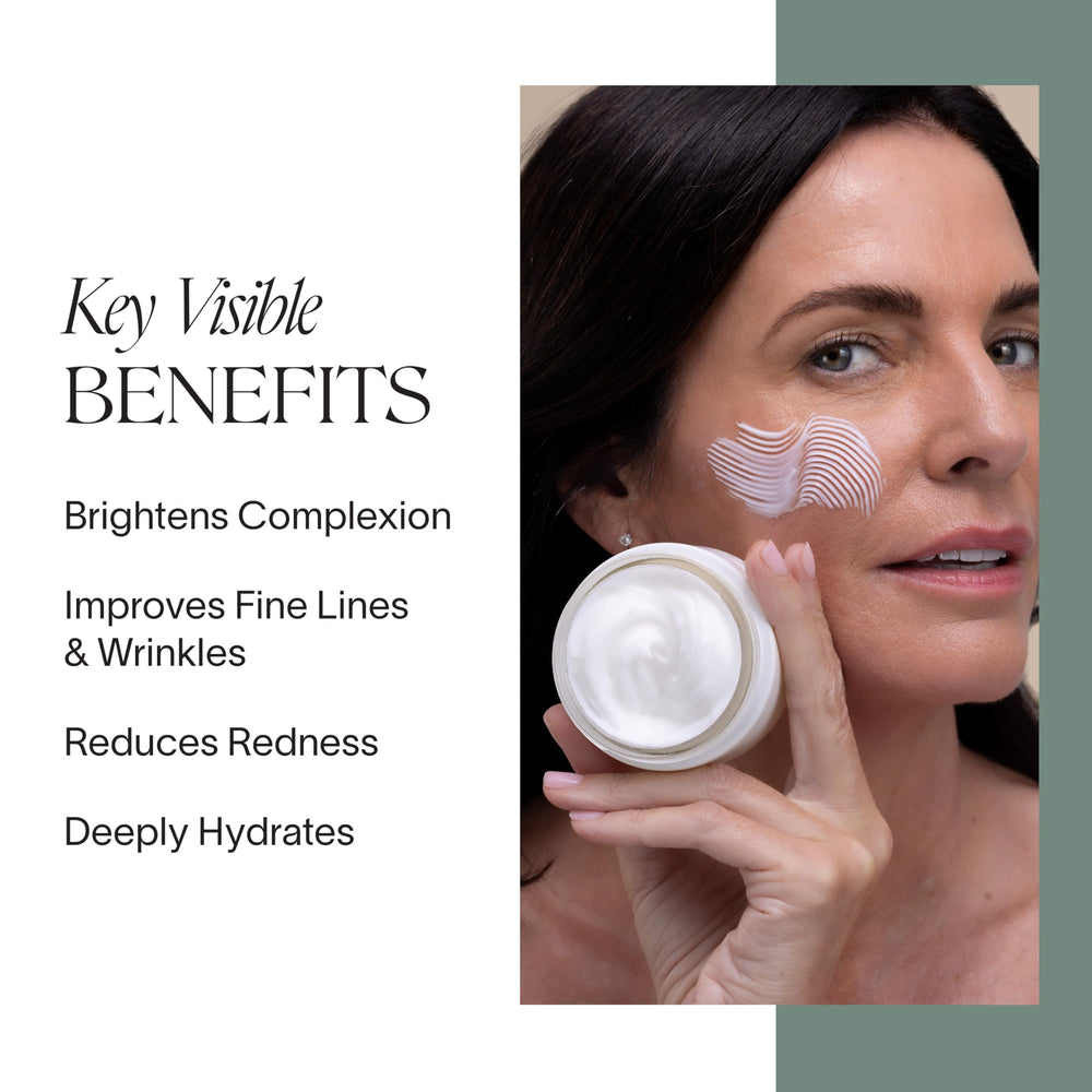 Doctor Rogers Restore texture close-up highlights a silky finish and light hydration for comfort.