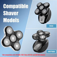 DODAER round-head design showcases skin-friendly protection during shaving.