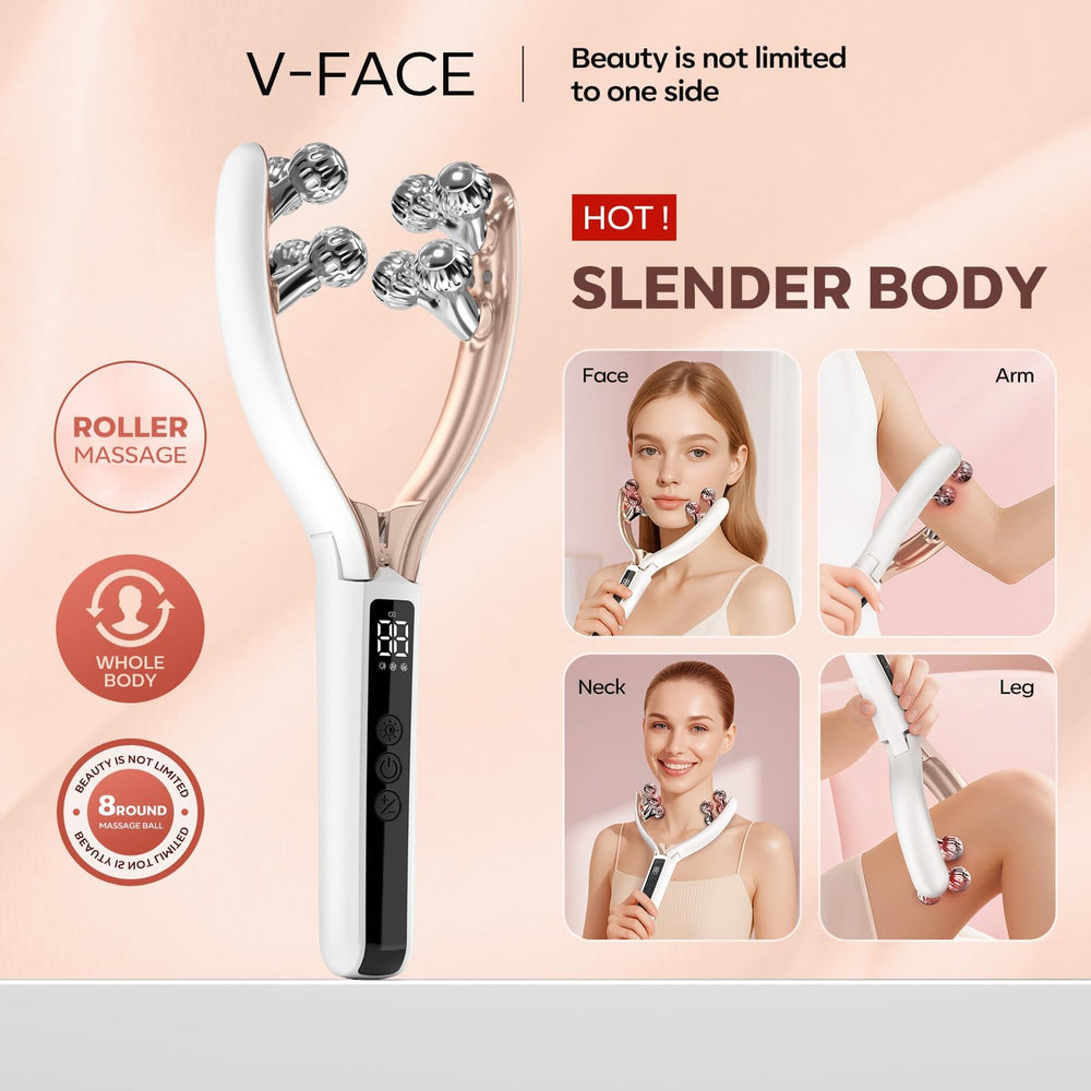 Doge&Vollar rechargeable battery face massager offers cordless convenience for around-the-clock care.