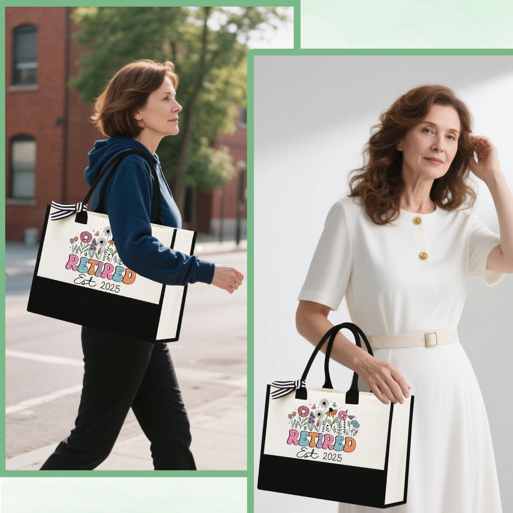 DOGMEM retro handbag with wildflower pattern—fashionable yet practical gift.