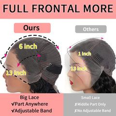 Dokihis pre-plucked natural hairline deep wave with ready-to-wear edge and baby hairs