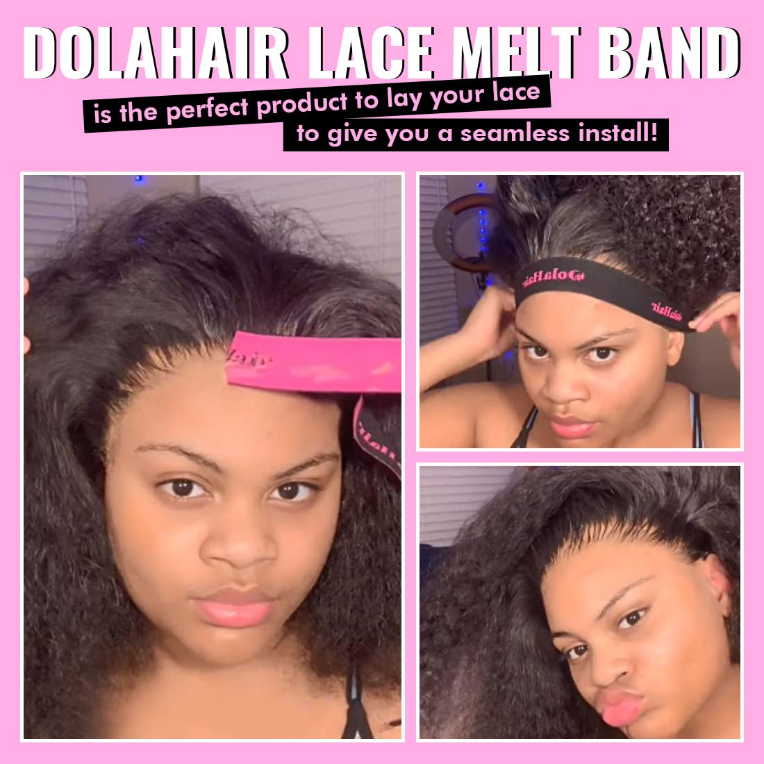 Dolahair cool-dry setting with hairdryer for secure hold