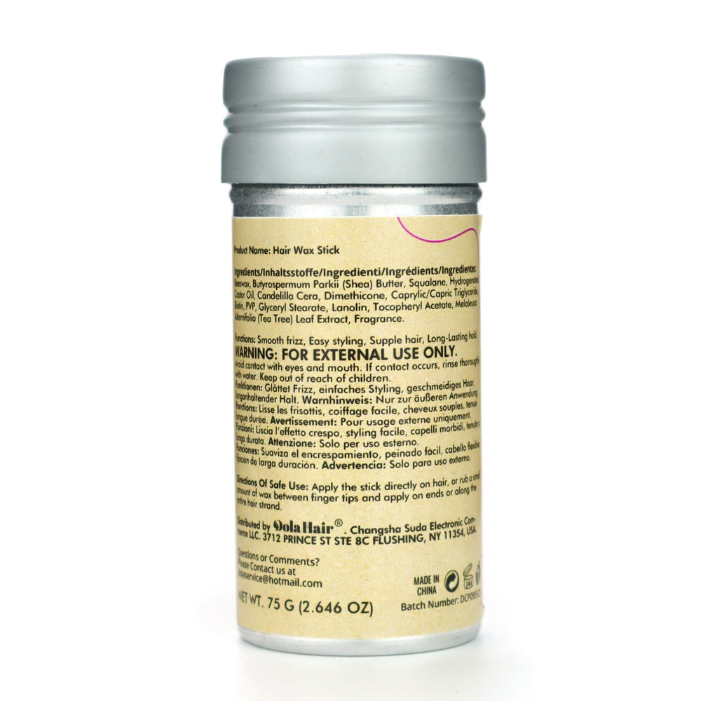 Dolahair wax stick used by kids for chic updos.