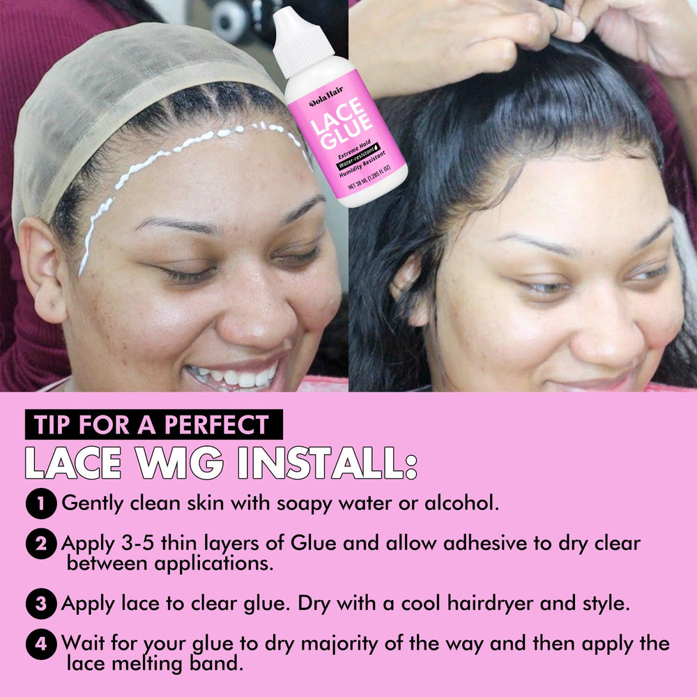 Dolahair hair wax stick smoothing edges for natural look