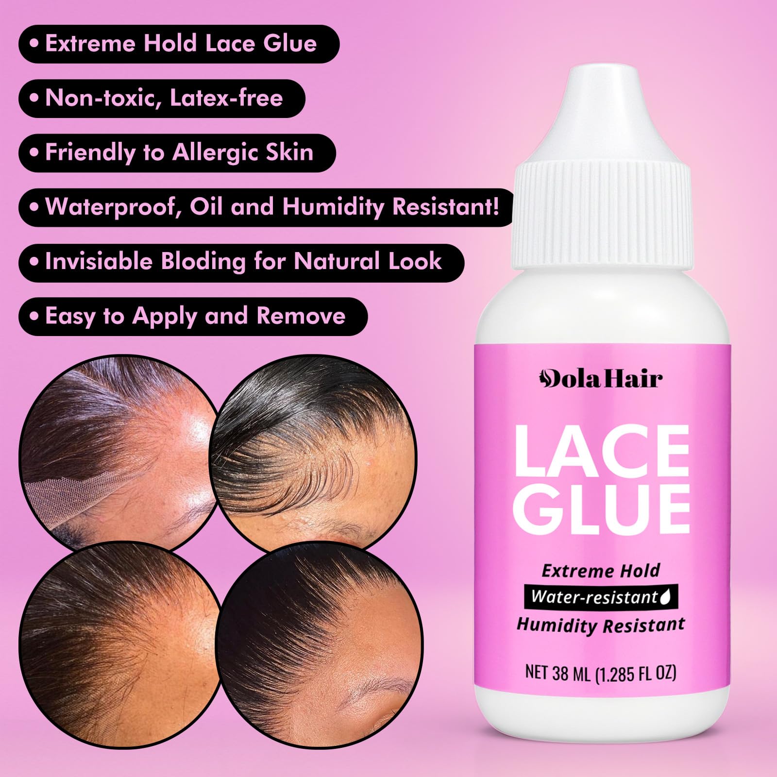 Dolahair lace melting bands for seamless bond and invisible look