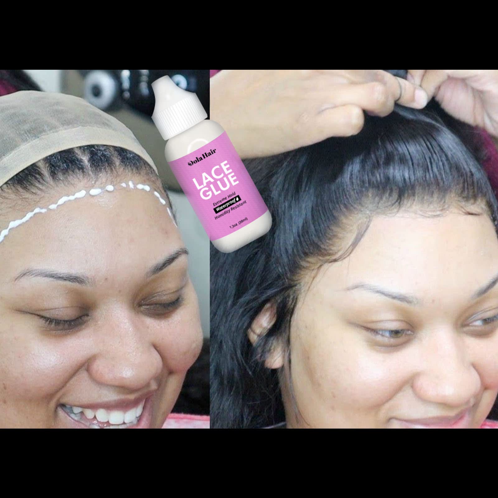 Dolahair skin-tone blend lace for invisible integration with scalp.