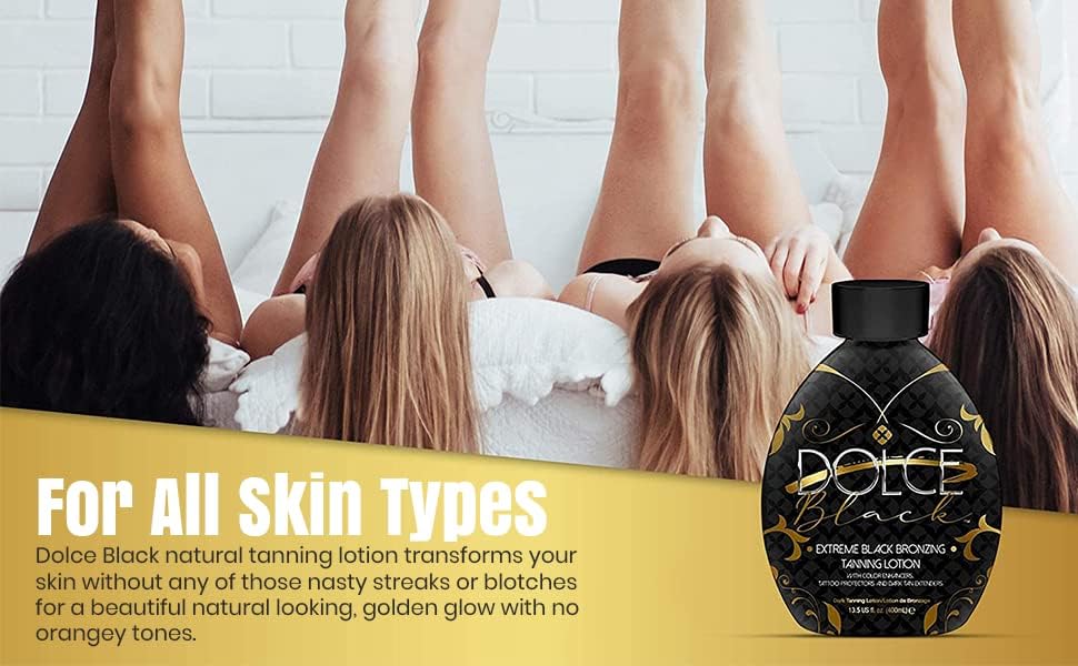 Dolce Black Bronzer with color fade protection preserves tattoo luster and longevity.
