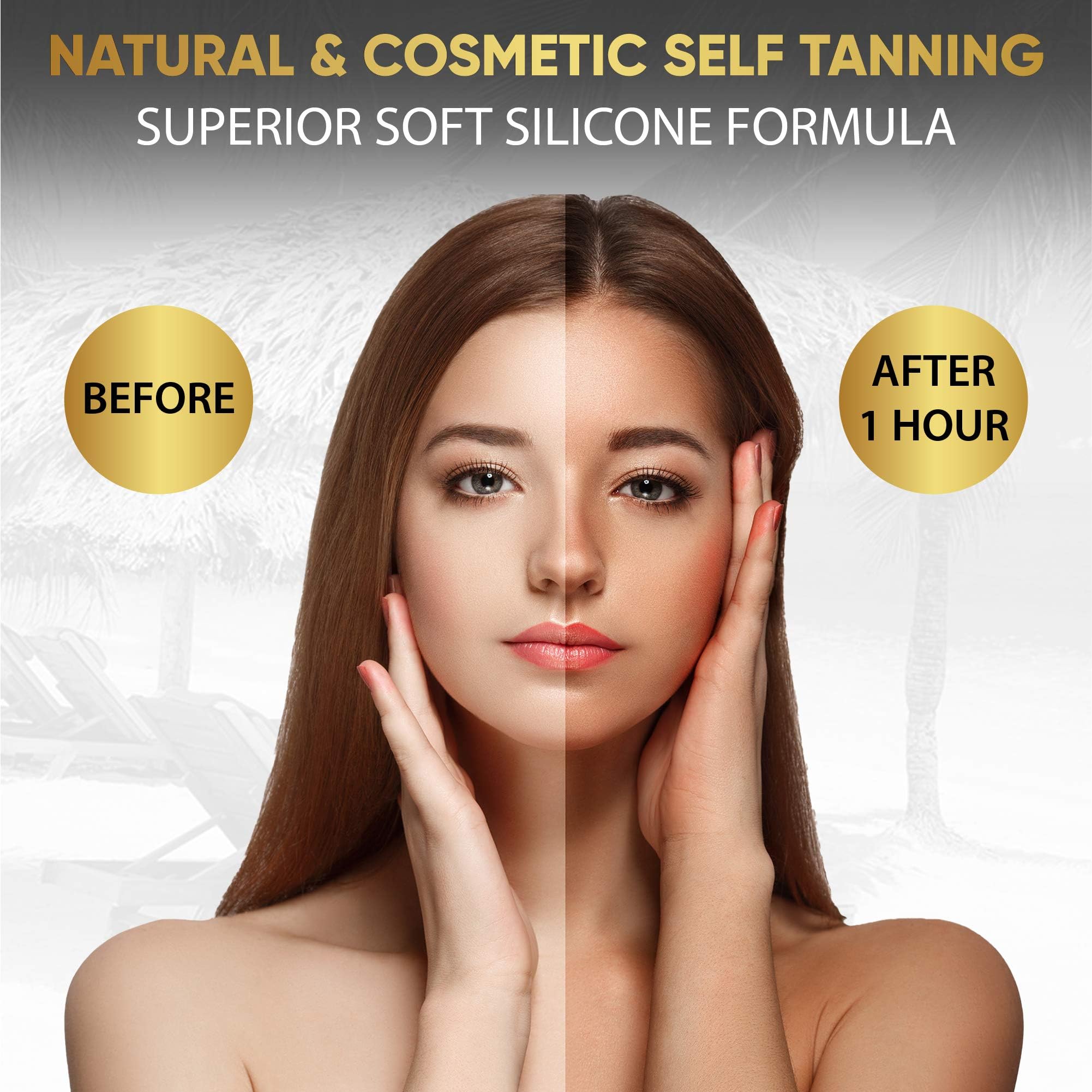 Dolce Black Bronzer protects tattoo color while developing deeper, richer tones.