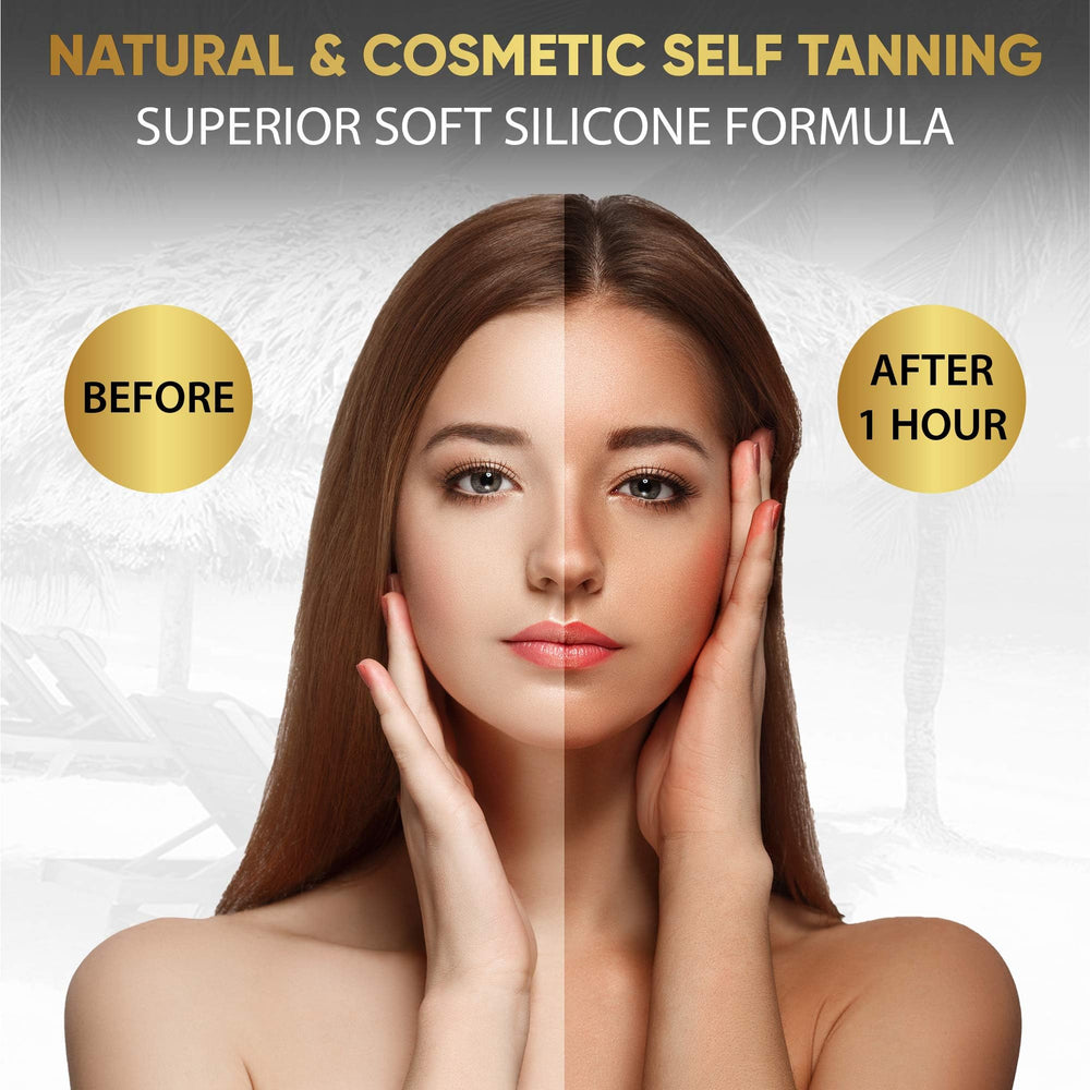 Dolce Black Bronzer protects tattoo color while developing deeper, richer tones.
