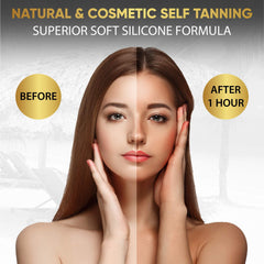 Dolce Black Bronzer protects tattoo color while developing deeper, richer tones.