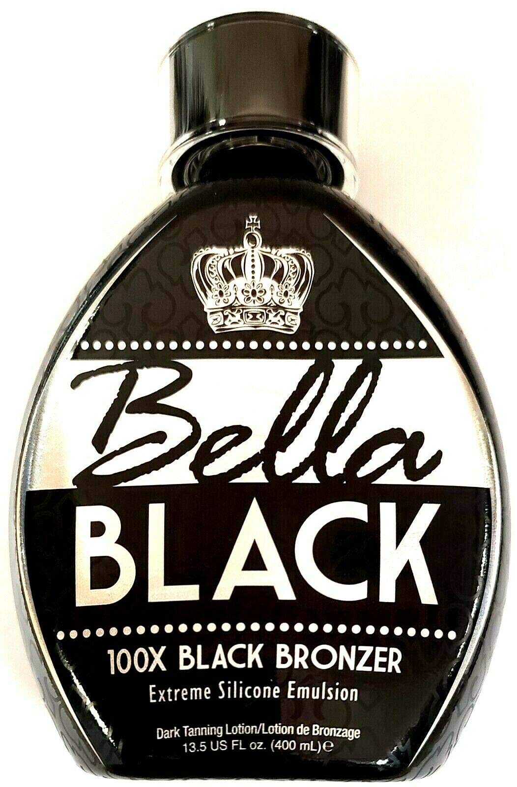 Dolce Vita Bella Black 100X bottle for easy indoor tanning application