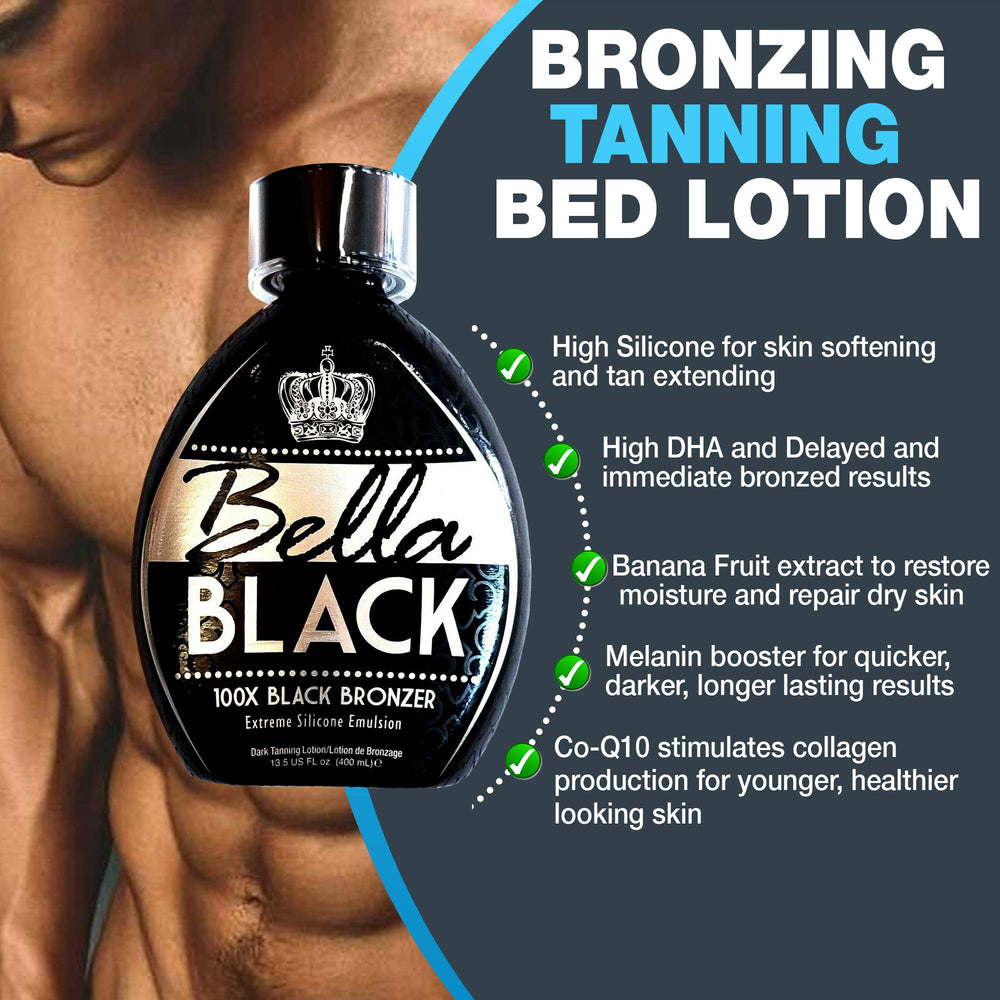 Bella Black 100X silicone-emulsion texture close-up for hydration