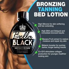 Bella Black 100X silicone-emulsion texture close-up for hydration