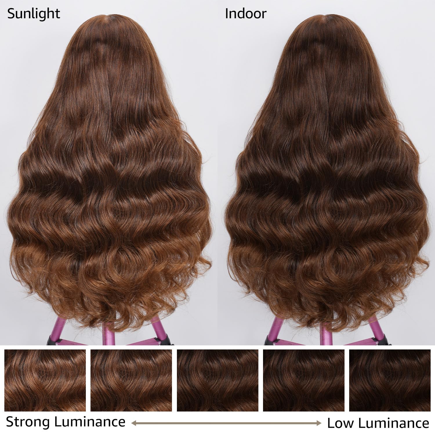 Dolly Pretty bleached knots on 13x6 lace create a nearly invisible scalp illusion.