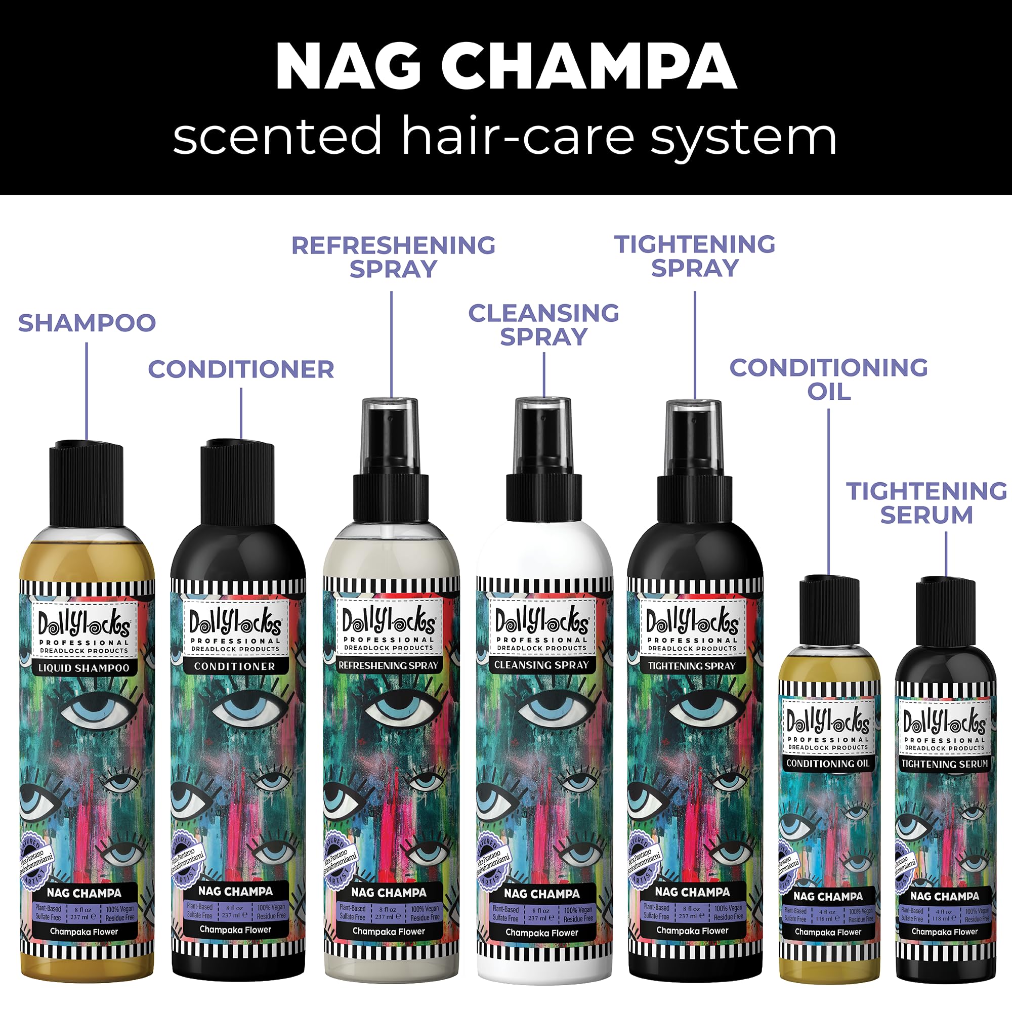Dollylocks Liquid Shampoo packaging emphasizes recycled materials for sustainable care