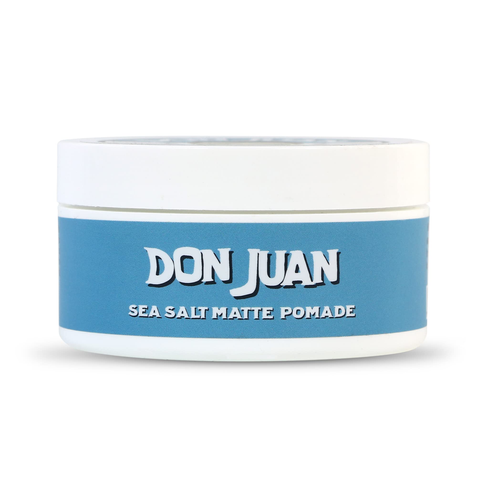 Don Juan Sea Salt Matte Pomade packaging box conveys premium coastal vibe