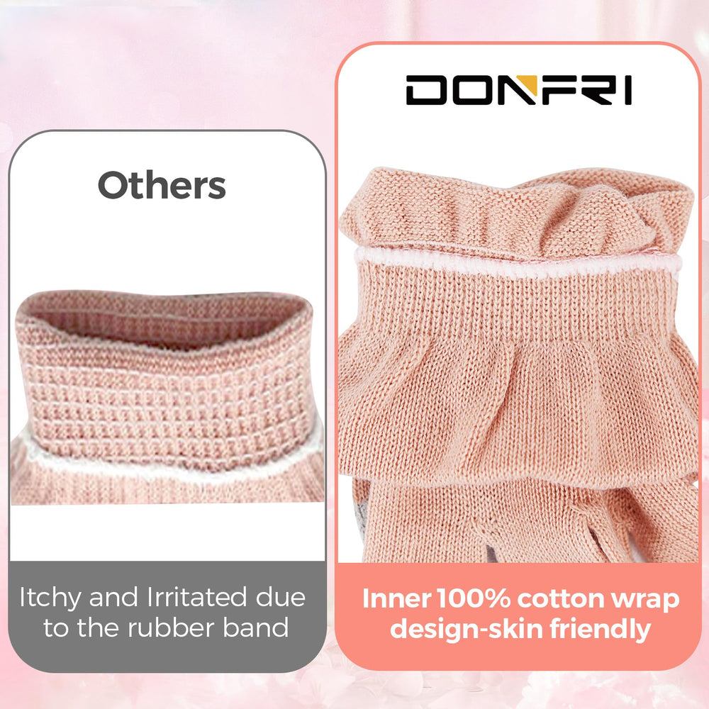 Donfri two-pairs-pack pink gloves for convenient home use