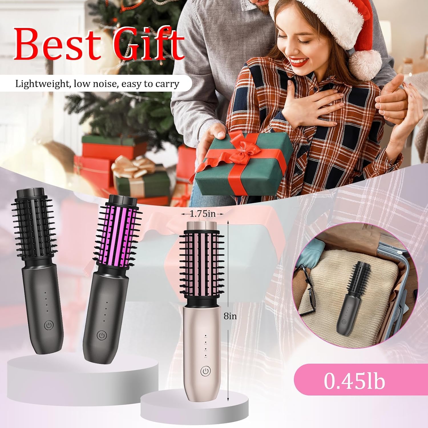 Dongxw 7000mAh battery powers cordless styling for over an hour.