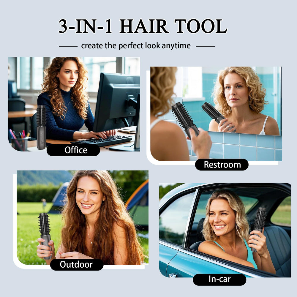 Dongxw cordless hot brush ionic technology reduces frizz for smoother results