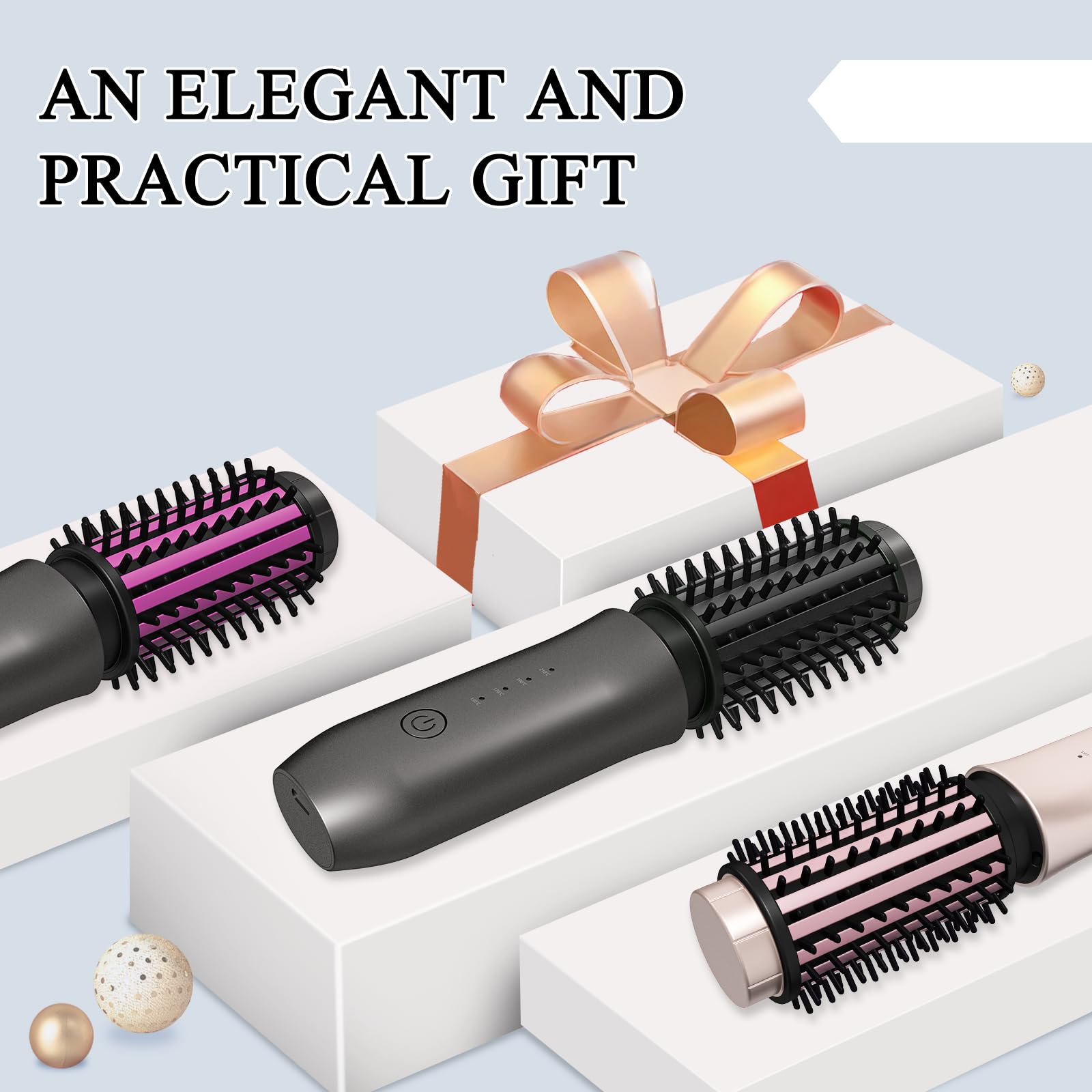 Dongxw cordless hot brush travel-ready use in small bag for on-the-go looks