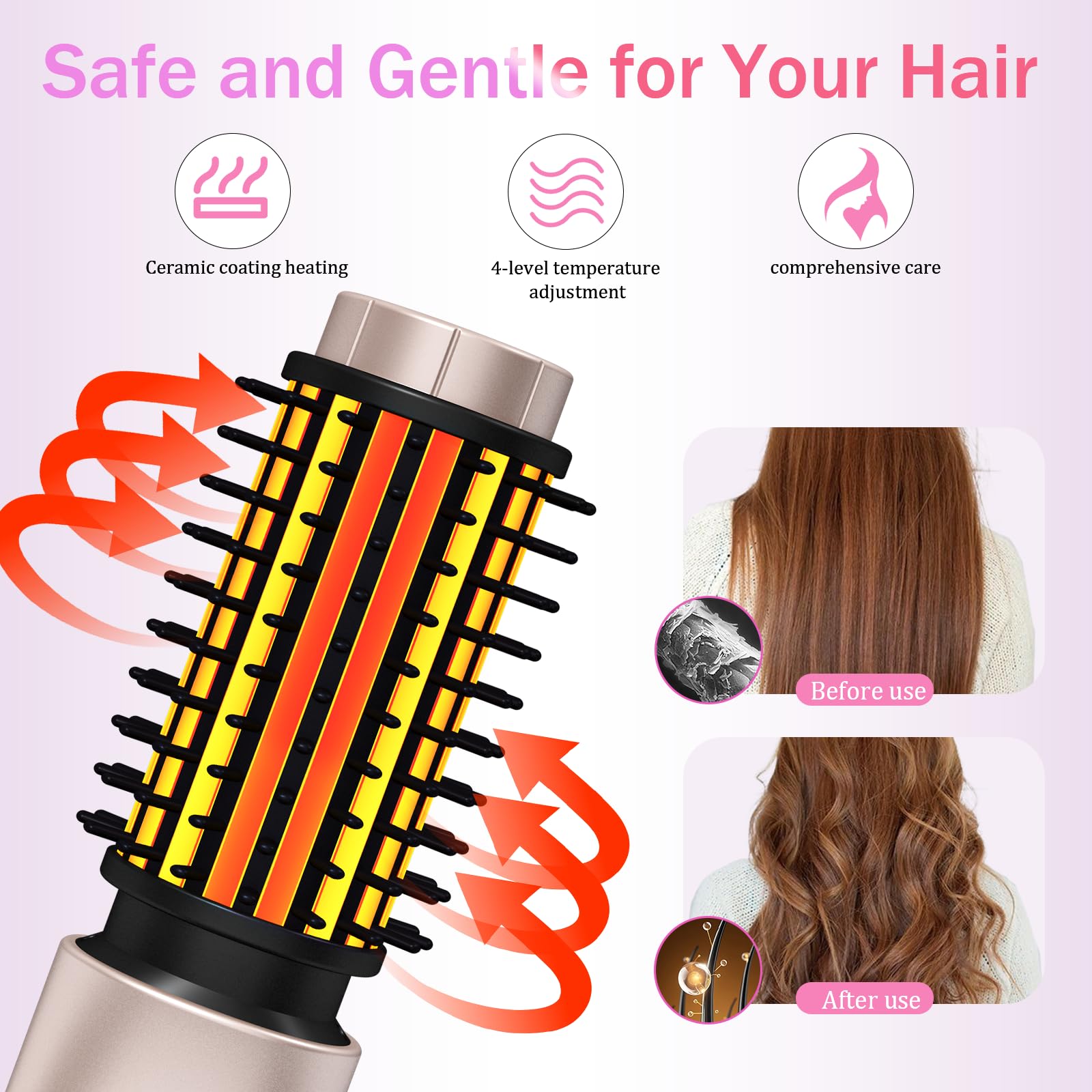 Dongxw travel-compact curl brush ideal for quick touch-ups while traveling.