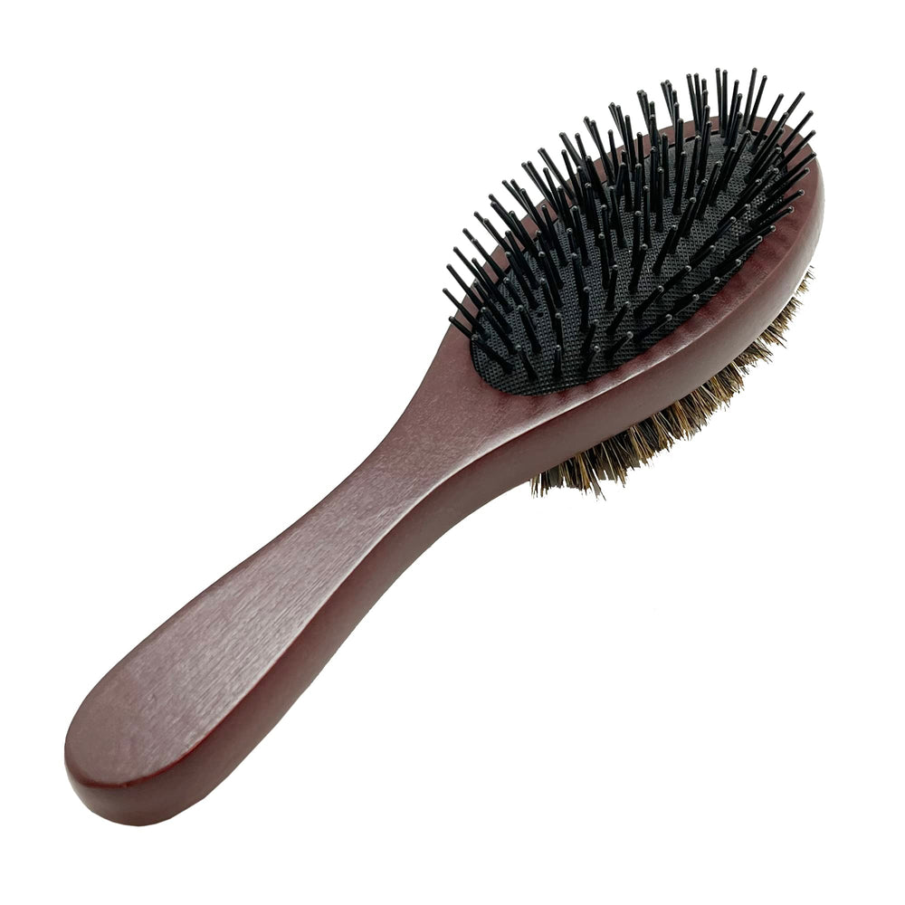 Donna brush boar bristles close up demonstrating strong styling control