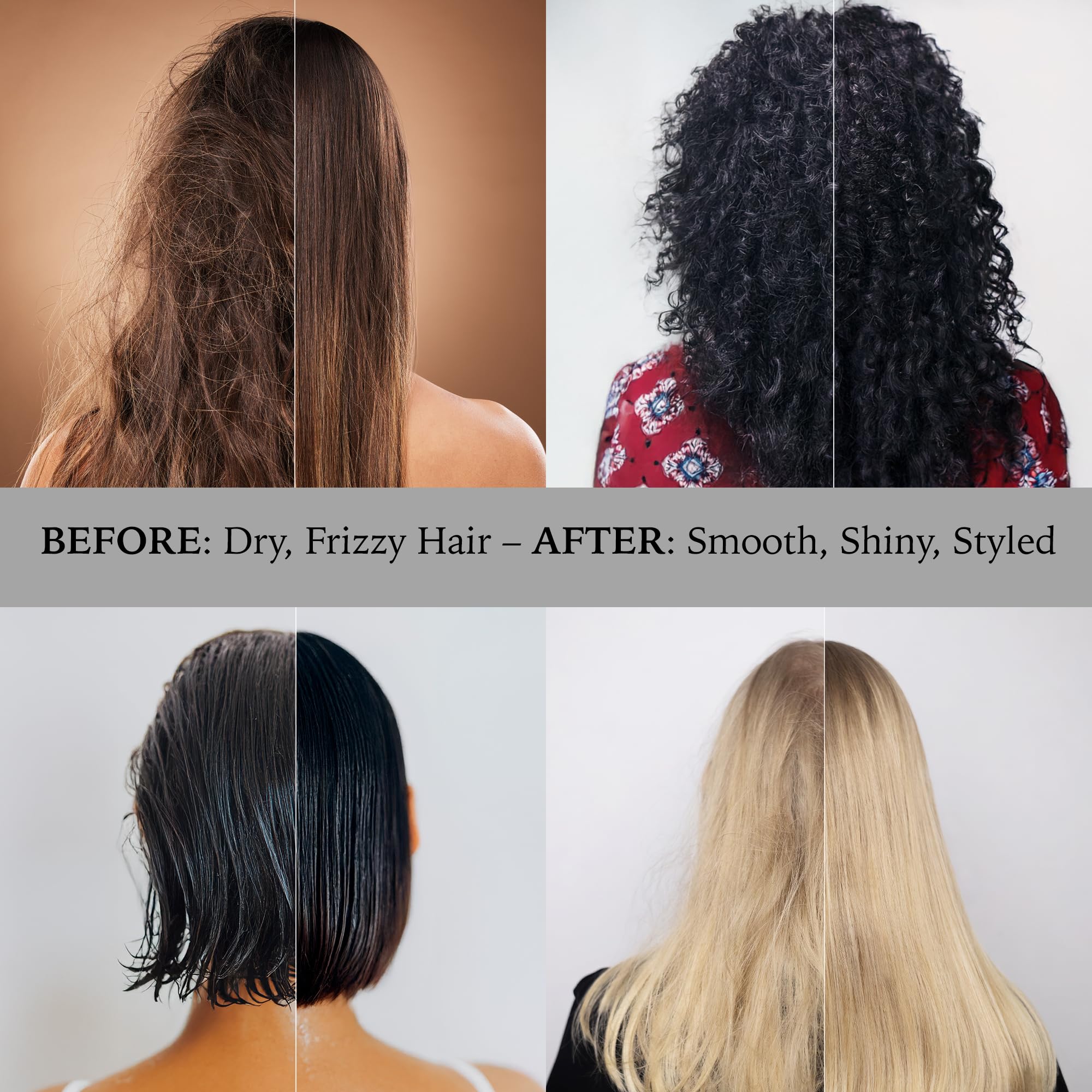 Donna brush for slick back styling demonstrating professional finish