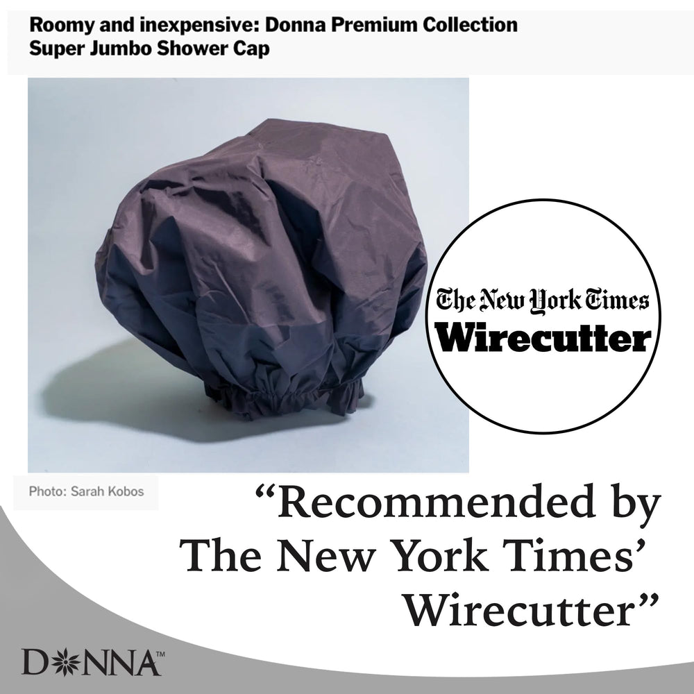 Donna shower cap is reusable and durable for daily use