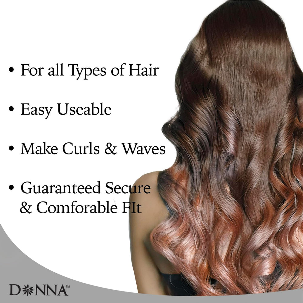 DONNA wire mesh hair rollers closeup mesh highlights breathable design for faster drying.