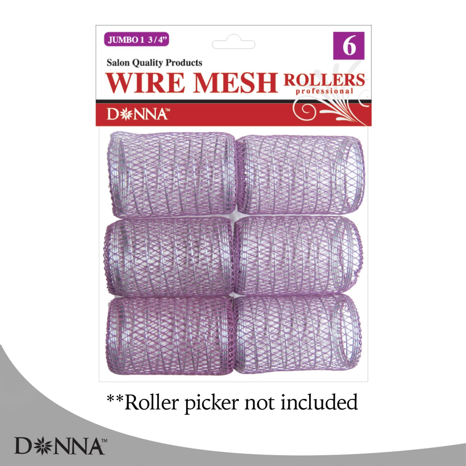 DONNA wire mesh hair rollers in hair heatless styling tips for shine and smoothness.