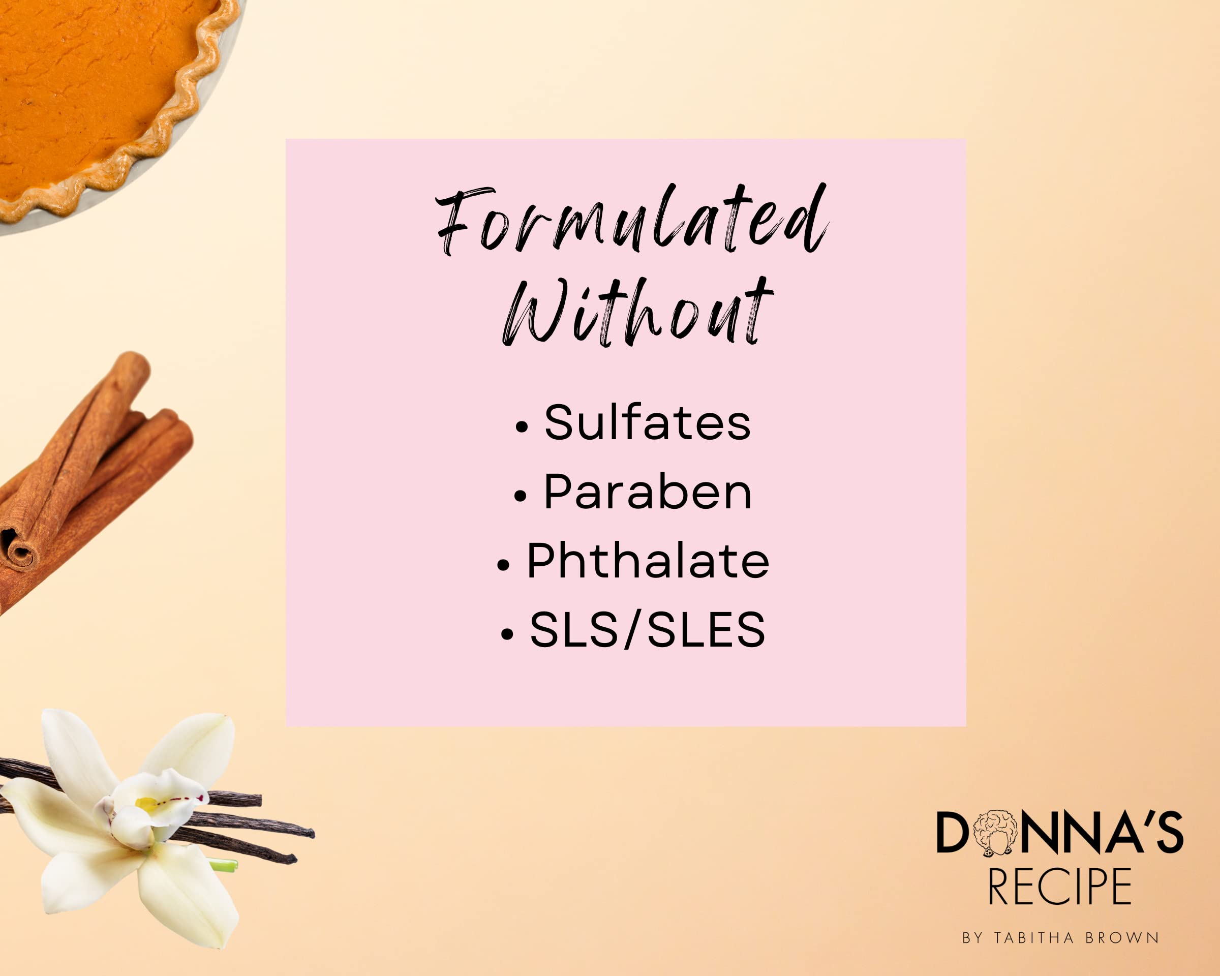 Donna's Recipe packaging showcases vanilla scent for a refreshing haircare moment.