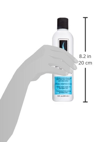 DOO GRO Mega Thick Strengthenr Leave-in hair-application shows how to apply for smoother strands.