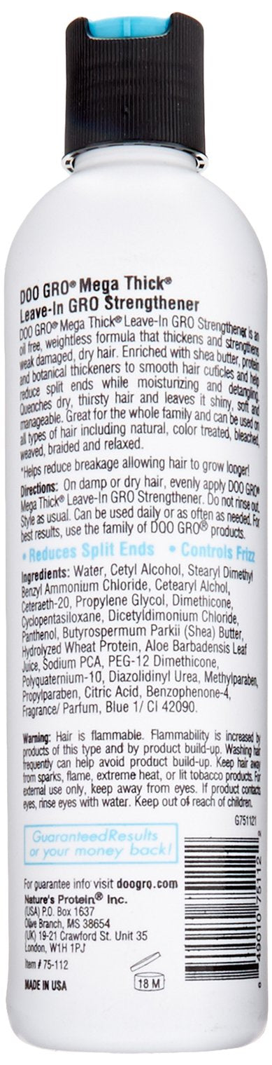 DOO GRO Mega Thick Strengthenr Leave-in pump demonstrates easy, mess-free application.