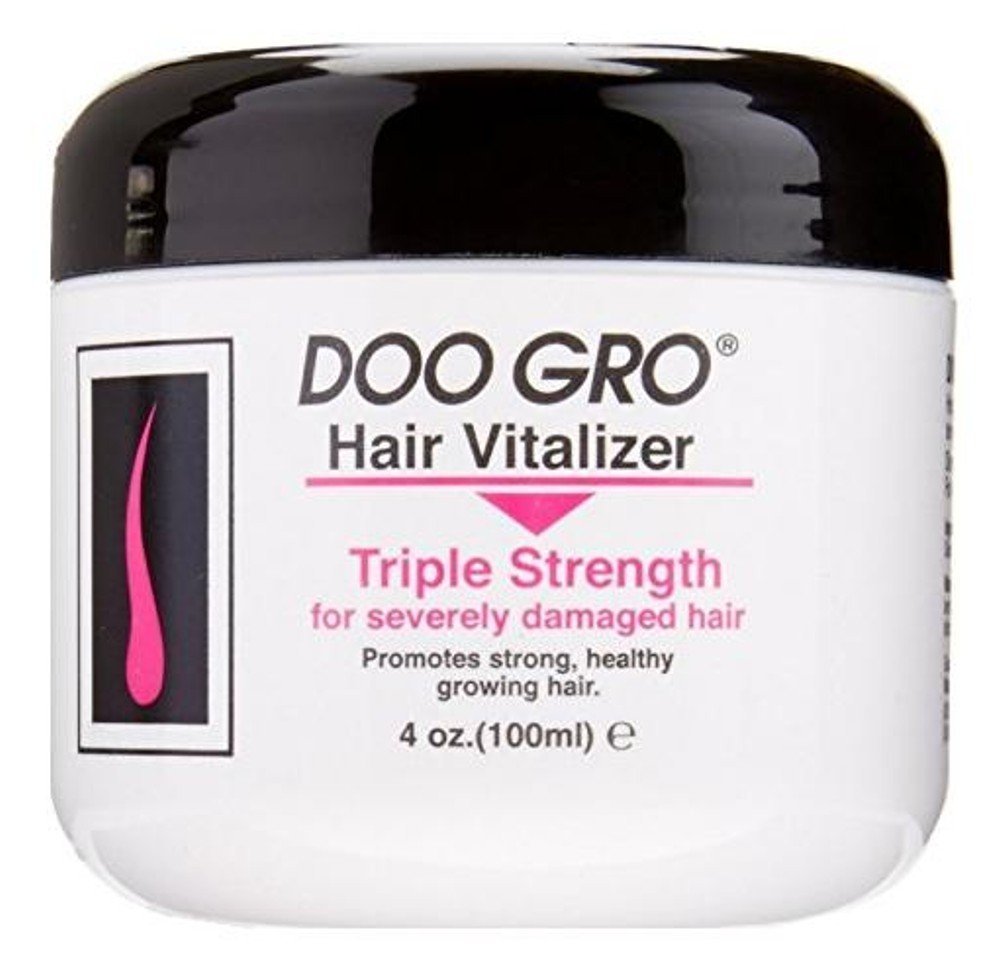 DOO GRO Hair Vitalizer application close-up; supports repair for damaged hair
