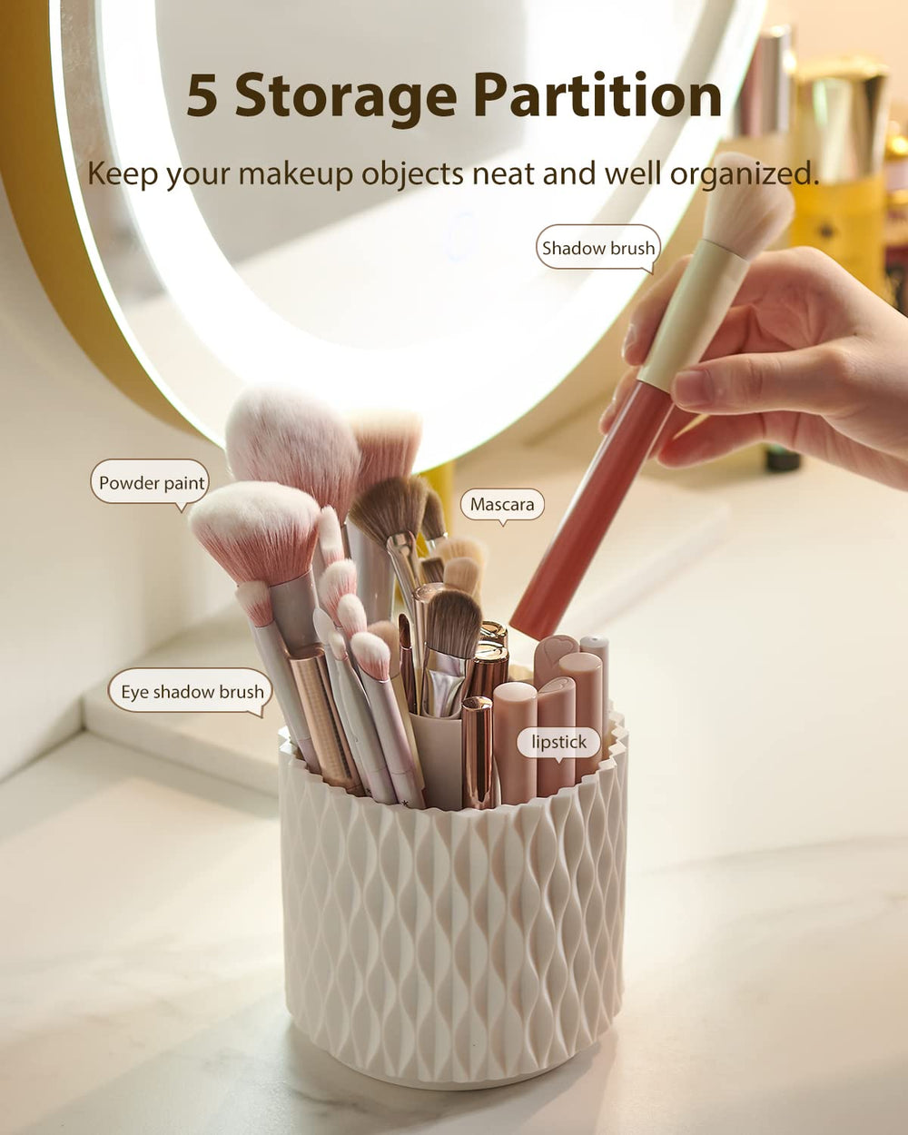 DooGooCoo fits most brushes up to 9 inches for versatile storage