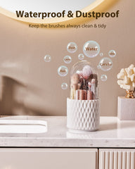 DooGooCoo clear cover shows brushes at a glance while guarding against dust