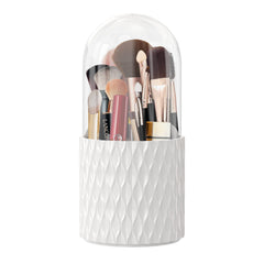 DooGooCoo upgrade rotating brush holder with 360-degree accessibility for quick makeup routines
