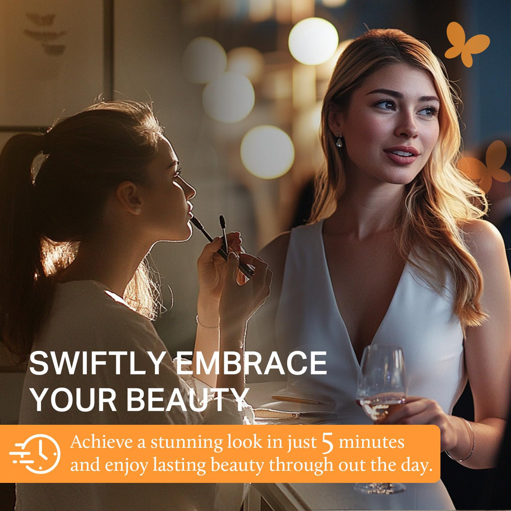 DOORES ombre color options blend seamlessly with brown tones for natural look.