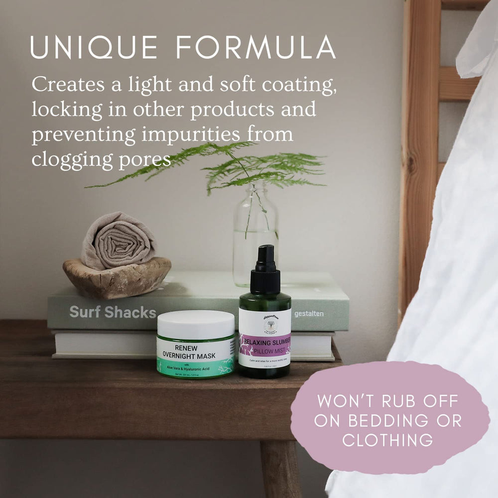Doppeltree RENEW night-time routine scene shows last-step application.