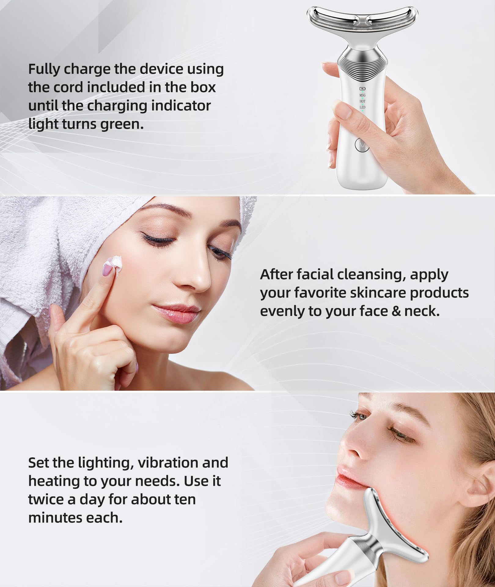 Dopsikn full package includes massager, USB-C cable, and manual.