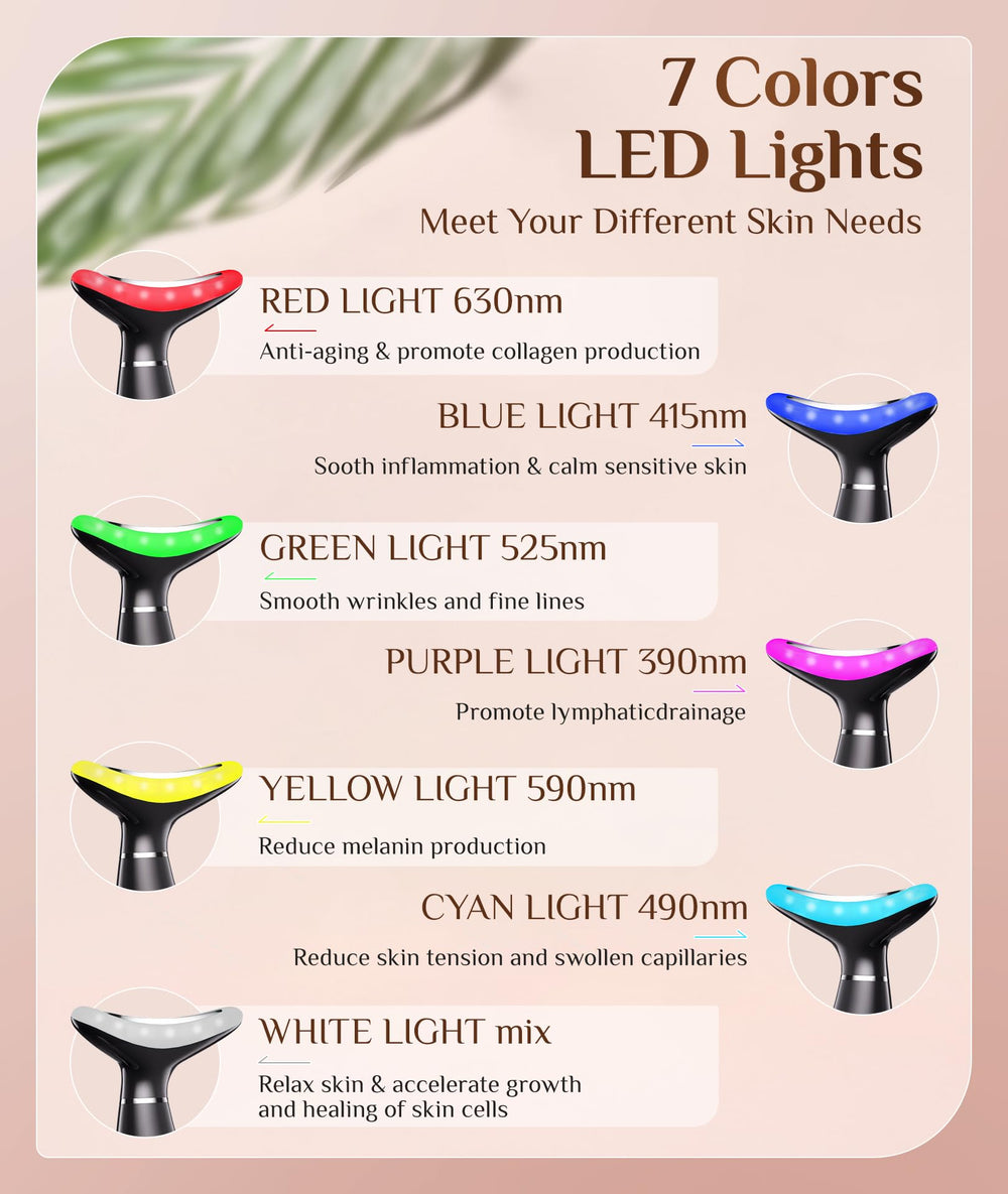 Dopsikn red-light therapy on face and neck in use for soothing warmth.
