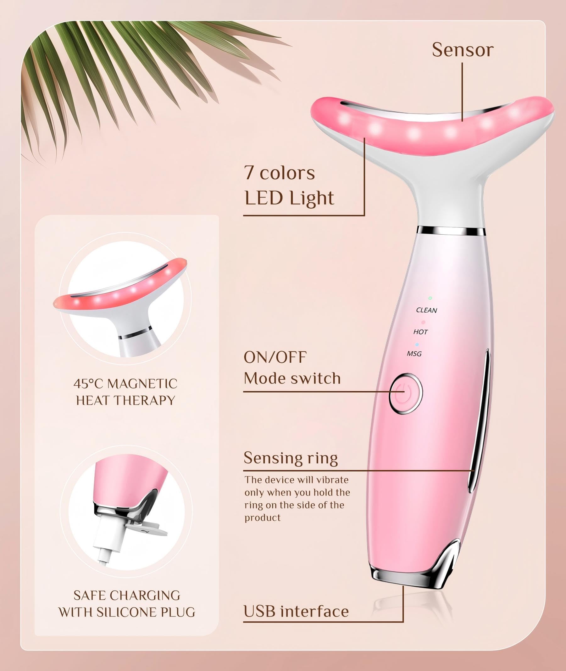 Dopsikn portable red light therapy wand for on-the-go skincare