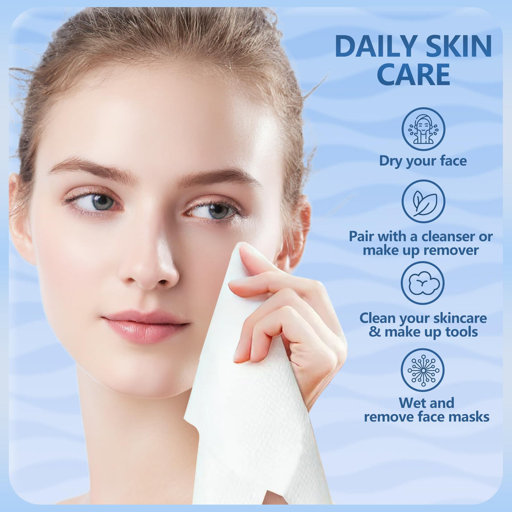 Dorahoney face towels biodegradable material ideal for eco-friendly daily use.